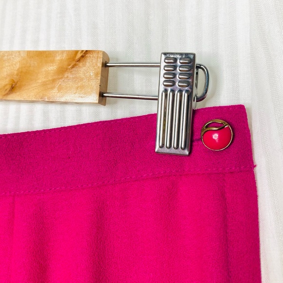 🌞3/$18🌞Vintage Braemar by Michelle Monet fuchsia wool skirt - Picture 2 of 4